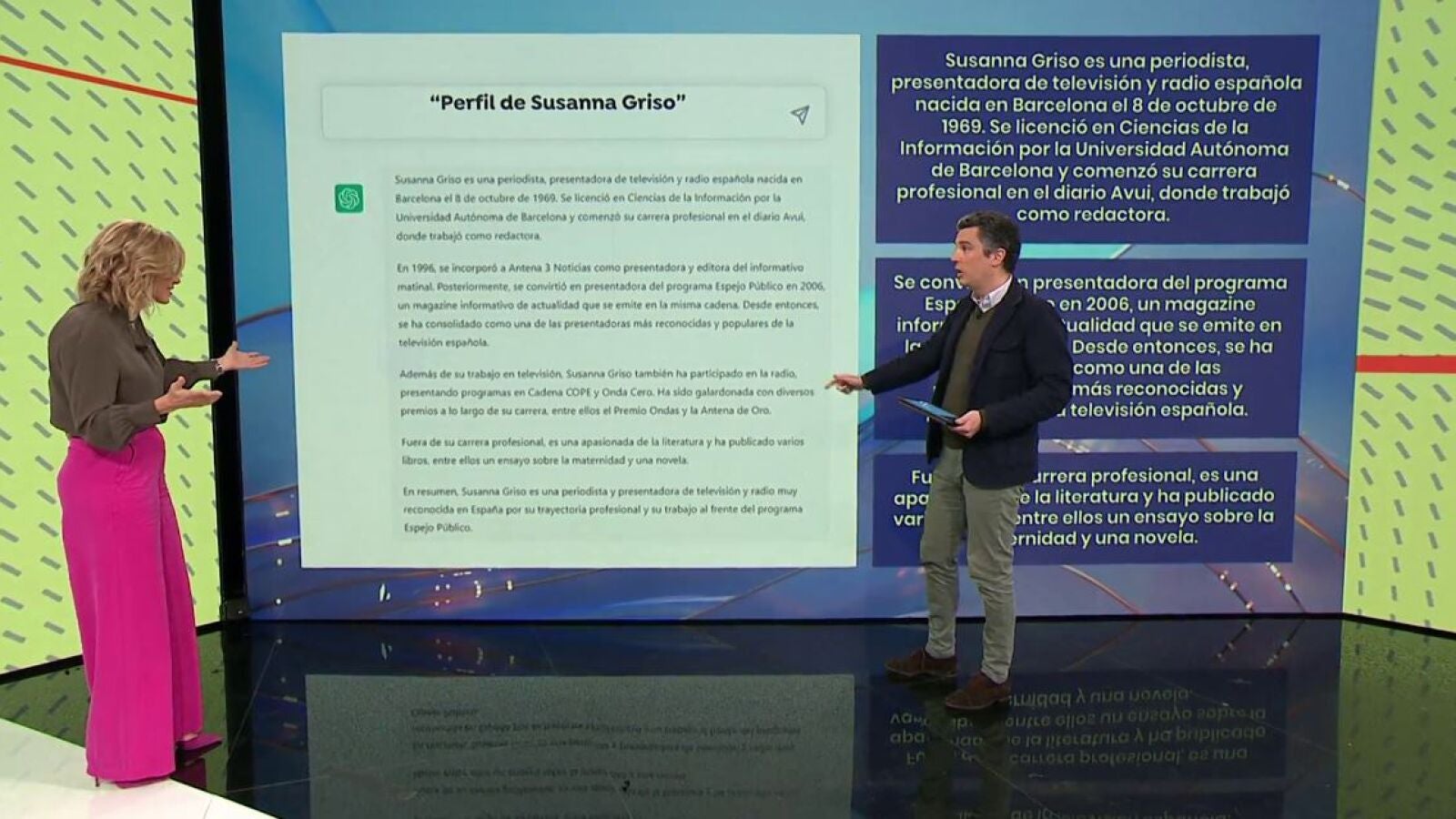 La inteligencia artificial le juega una mala pasada a Susanna Griso: 