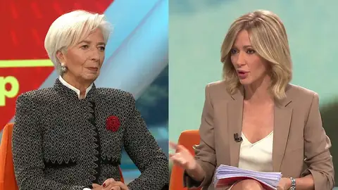 Christine Lagarde en Espejo Público.