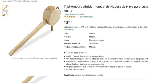 Abridor de madera Abridor de madera