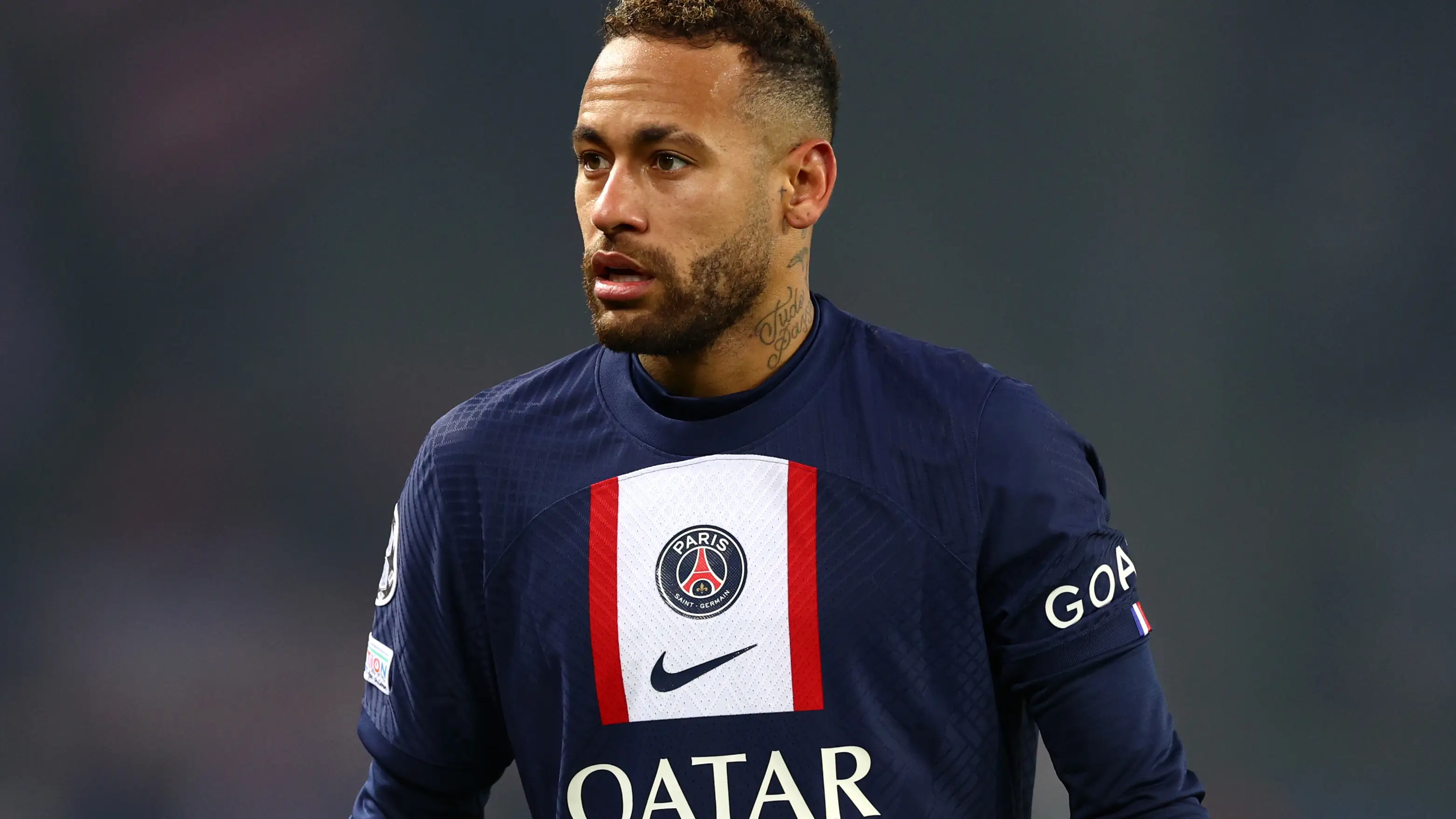 Neymar, durante un partido con el PSG