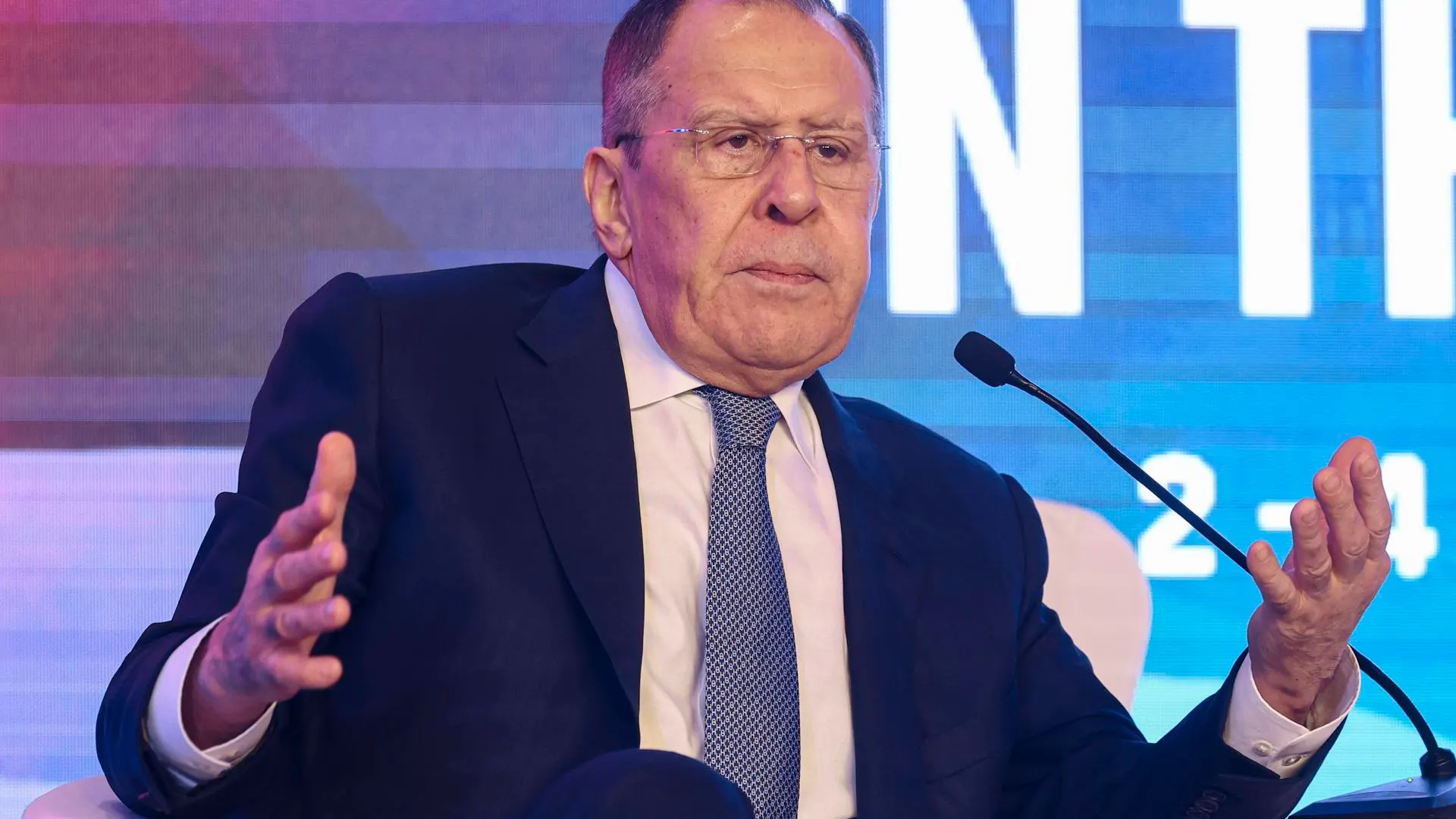 Lavrov, en la conferencia de Nueva Delhi