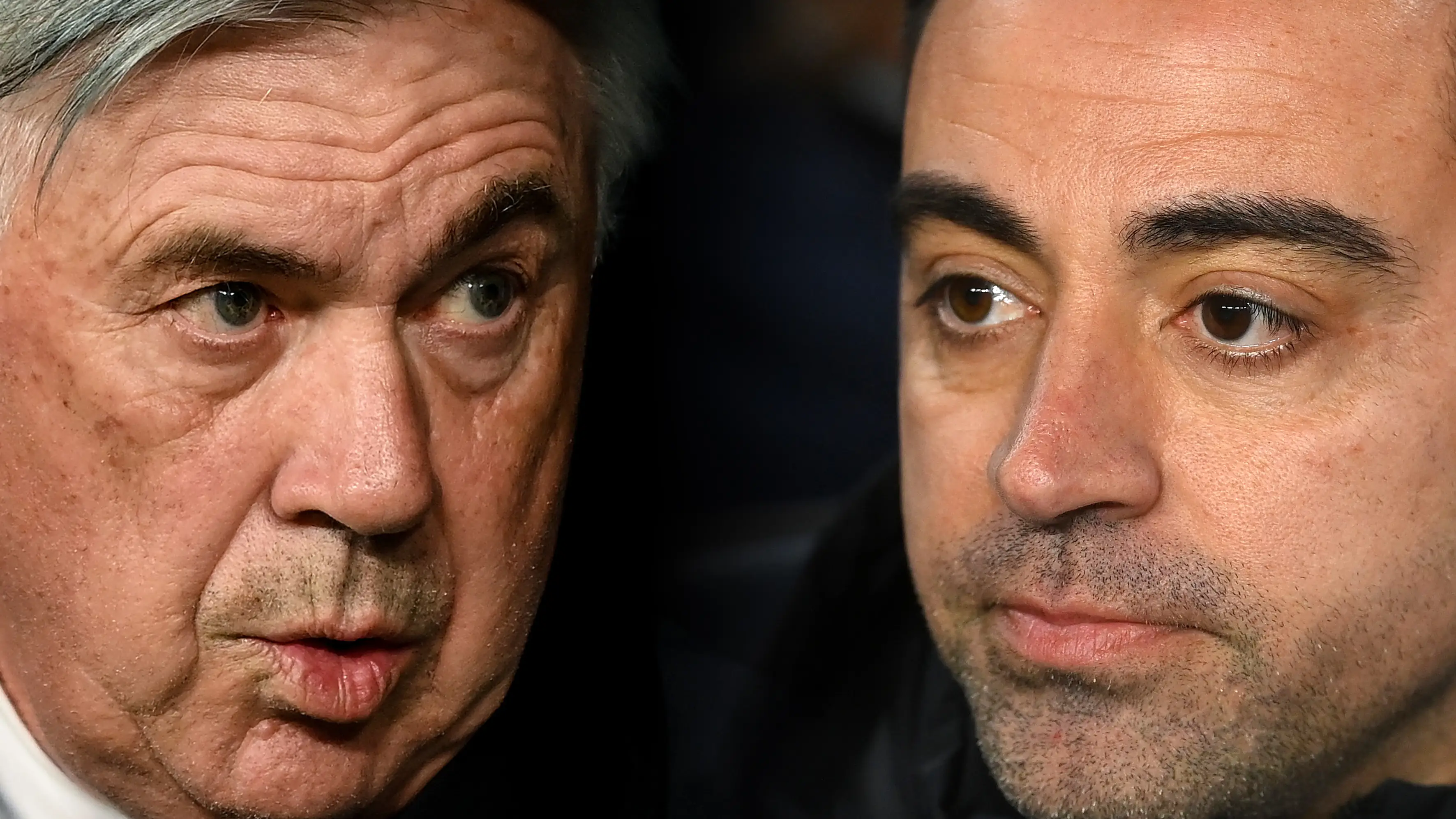 Ancelotti vs. Xavi Hernández en El Clásico Ancelotti vs. Xavi Hernández en El Clásico
