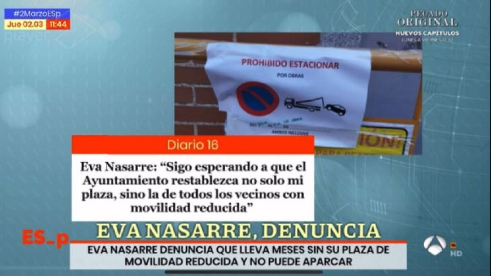 Eva Nasarre reaparece para reclamar a Tres Cantos una plaza de movilidad reducida