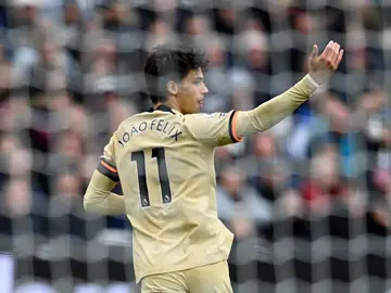 Joao Félix celebra un gol con el Chelsea Joao Félix celebra un gol con el Chelsea