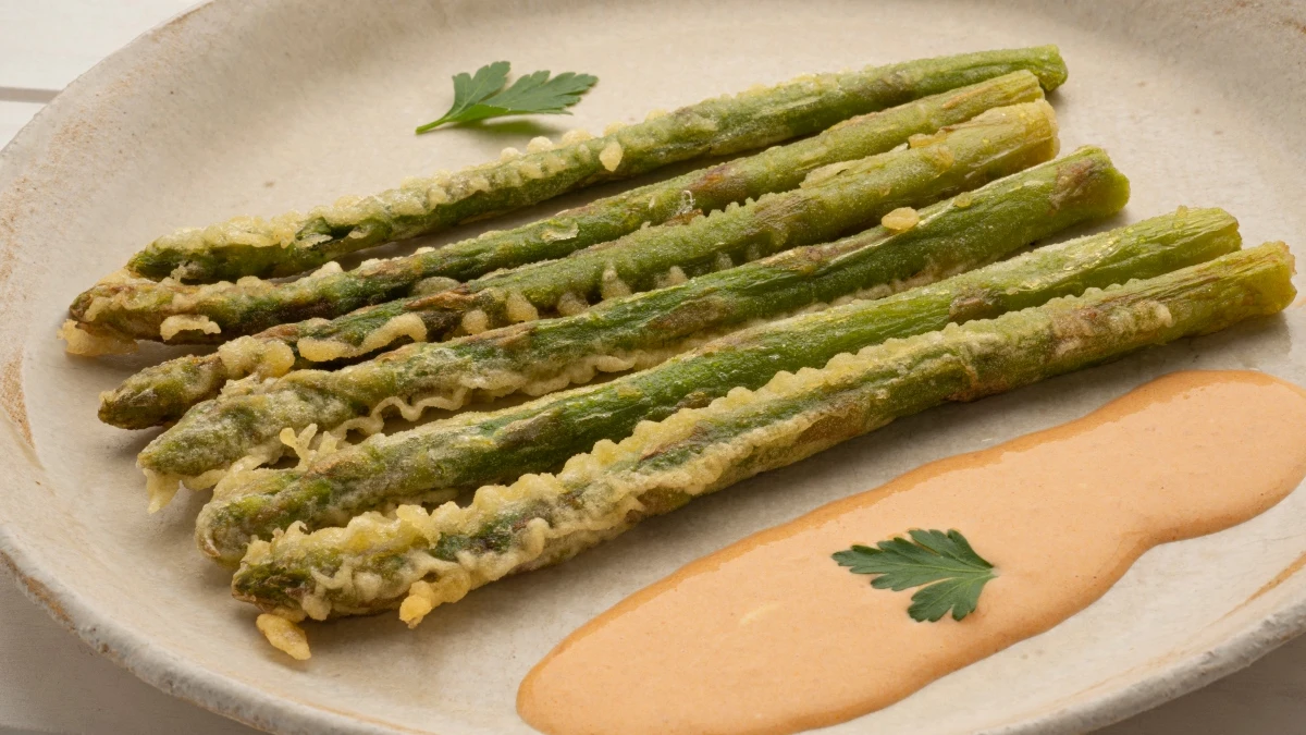 Arguiñano: receta de espárragos verdes en tempura con salsa brava Arguiñano: receta de espárragos verdes en tempura con salsa brava