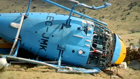 Un helicóptero de la DGT realiza un aterrizaje de emergencia porque el piloto había consumido cocaína y otras sustancias