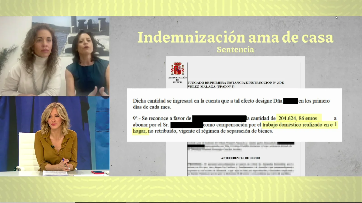 Indemnizada por su exmarido