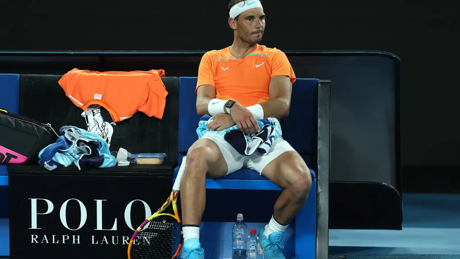 Rafa Nadal, cabizbajo Rafa Nadal, cabizbajo