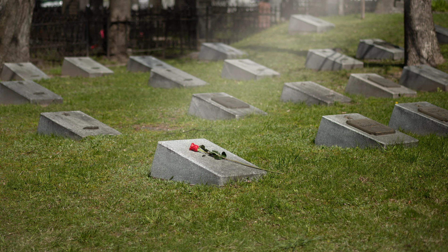 Imagen de archivo de un cementerio