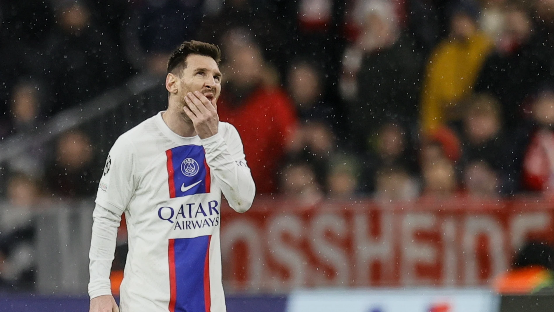 Leo Messi, en el Allianz Arena de Múnich
