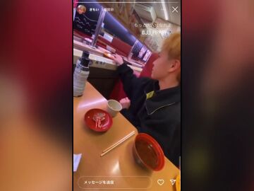 Vídeo viral difundiendo bromas antihigiénicas en restaurantes japoneses