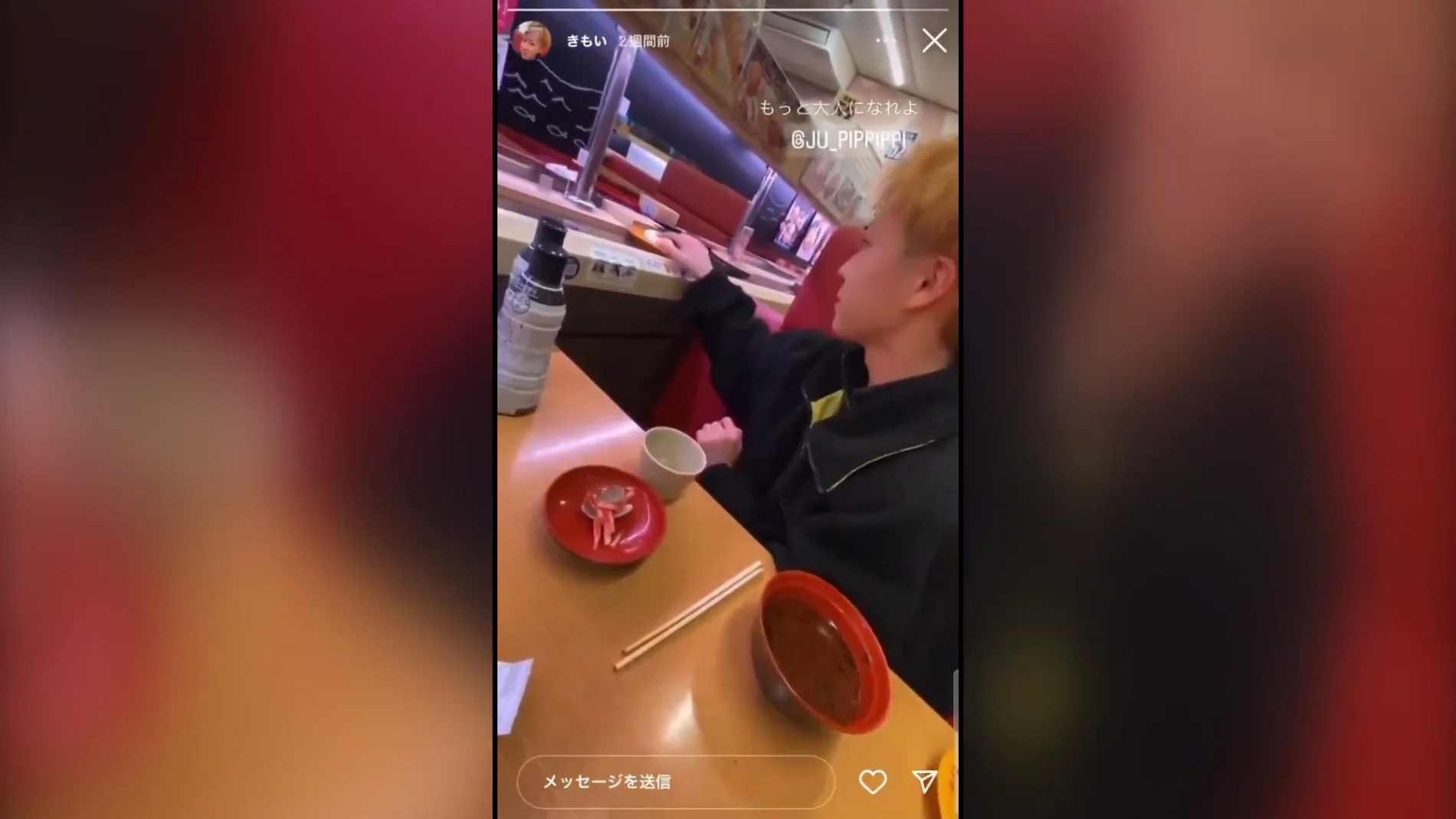 Vídeo viral difundiendo bromas antihigiénicas en restaurantes japoneses