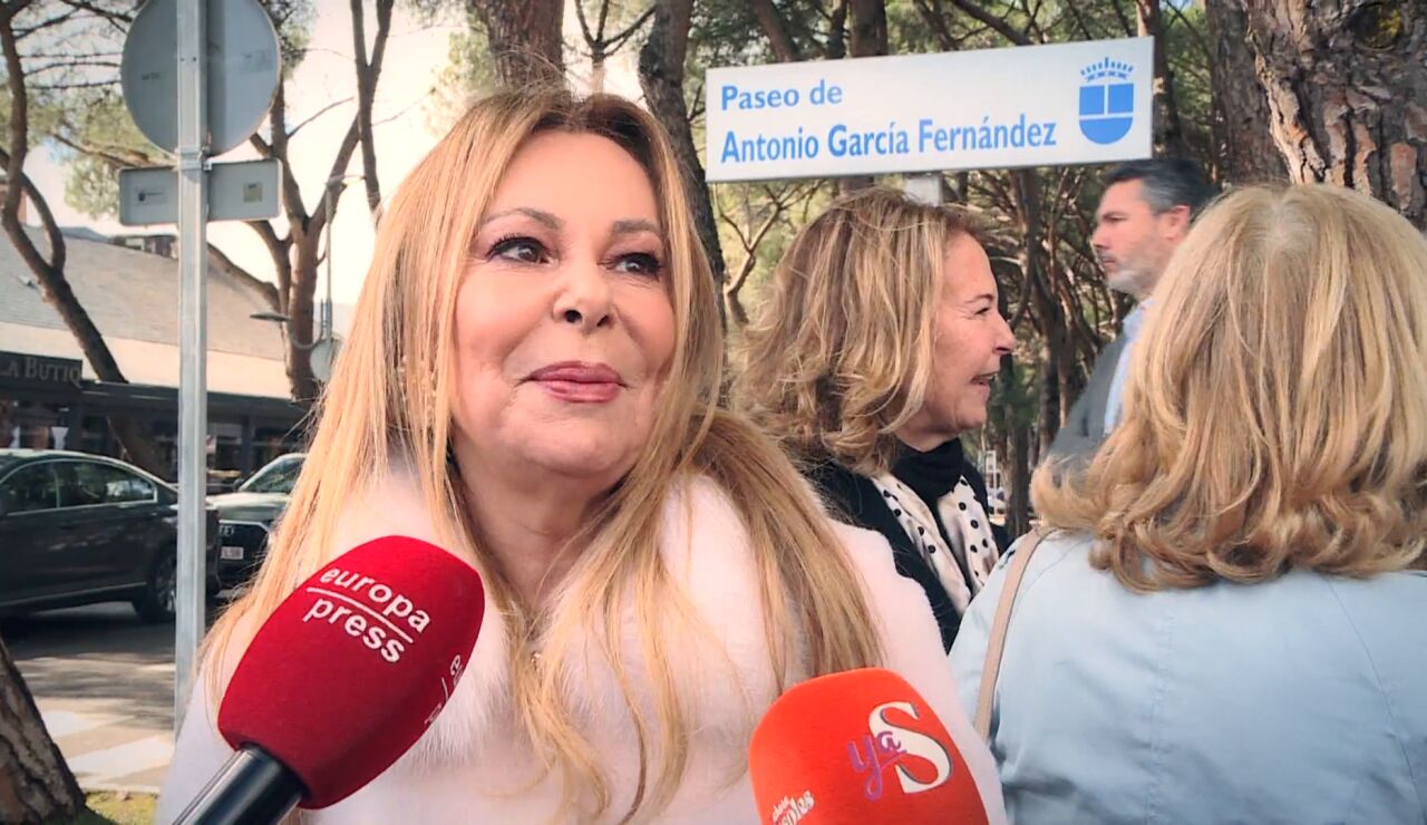 El padre de Ana Obregón, homenajeado con una calle con su nombre: "Donde esté, estará muy contento"