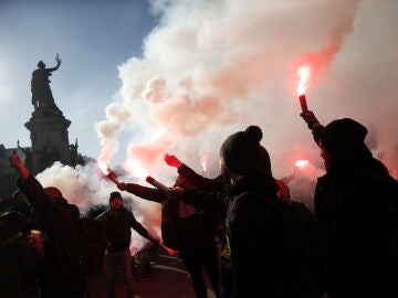 Imagen de protestas en Francia