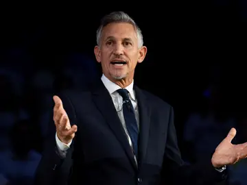 El presentador de televisión y exfutbolista Gary Lineker El presentador de televisión y exfutbolista Gary Lineker