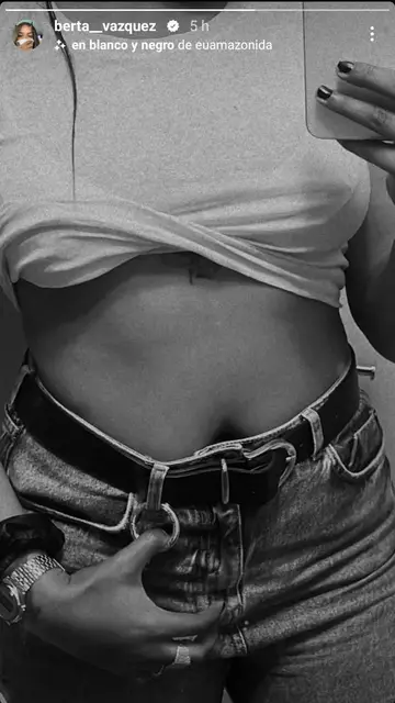 Berta Vázquez muestra su figura Berta Vázquez muestra su figura