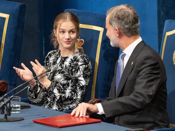 El rey Felipe VI y su hija la princesa Leonor El rey Felipe VI y su hija la princesa Leonor
