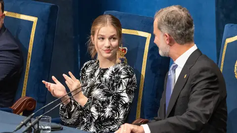 El rey Felipe VI y su hija la princesa Leonor El rey Felipe VI y su hija la princesa Leonor