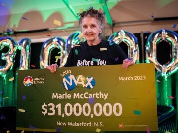 Marie McCarthy, ganadora de la lotería en Canadá