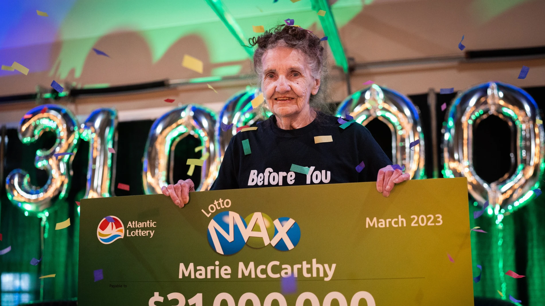 Marie McCarthy, ganadora de la lotería en Canadá