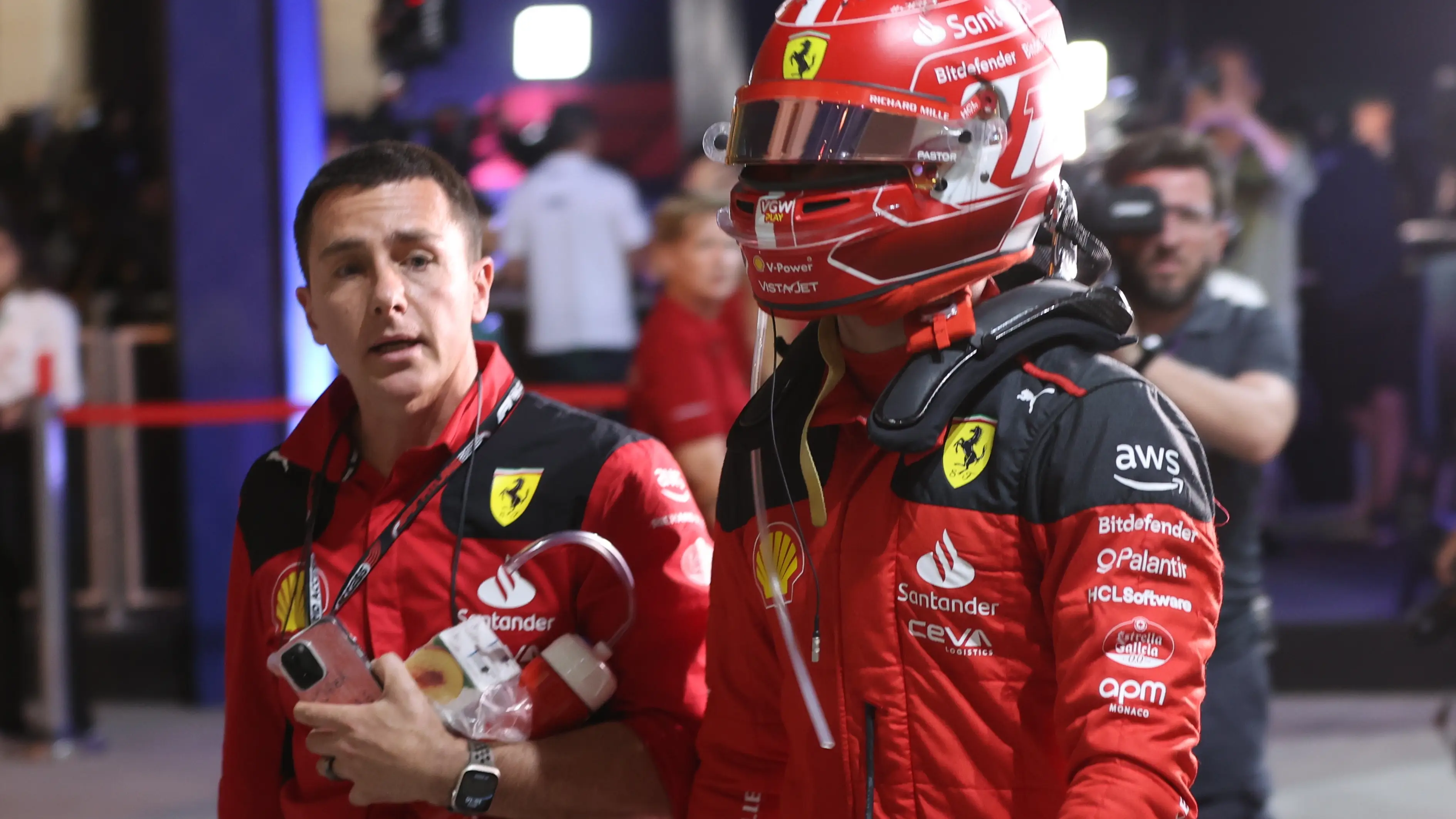 Charles Leclerc, en el GP de Bahr&eacute;in