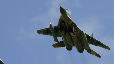 Imagen de un caza 'MiG-29'