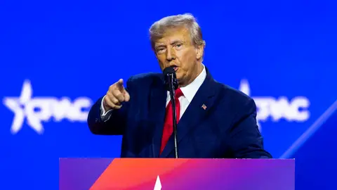 Imagen del expresidente republicano estadounidense Donald Trump Imagen del expresidente republicano estadounidense Donald Trump