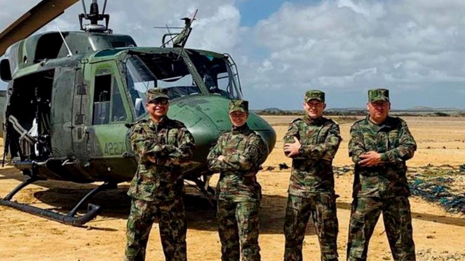 VÍDEO: Mueren cuatro soldados tras un terrible accidente de helicóptero en Colombia