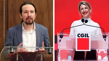 Yolanda Díaz y Pablo Iglesias Yolanda Díaz y Pablo Iglesias