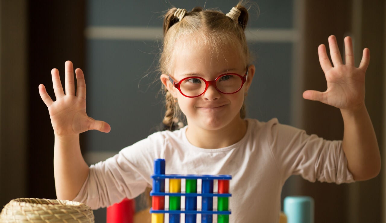 Niña con Síndrome de Down