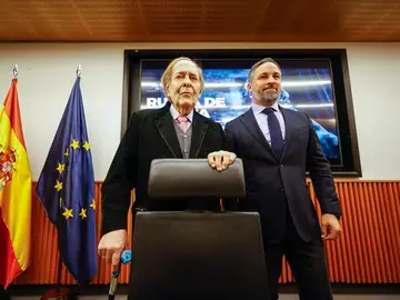 Ramón Tamames y Santiago Abascal Ramón Tamames y Santiago Abascal