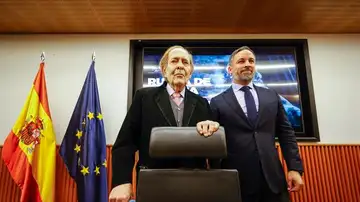 Ramón Tamames y Santiago Abascal Ramón Tamames y Santiago Abascal