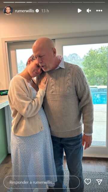 Rumer Willis junto a su padre Bruce Willis