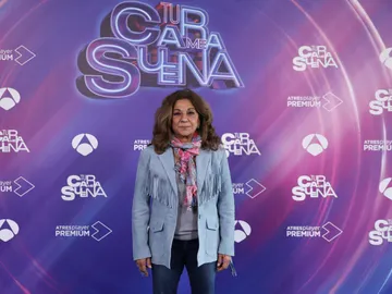 Lolita en la rueda de prensa de Tu cara me suena Lolita en la rueda de prensa de Tu cara me suena