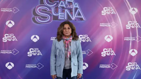 Lolita en la rueda de prensa de Tu cara me suena Presentación de la décima temporada