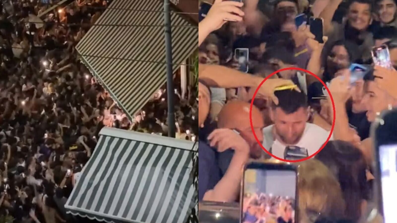Leo Messi sale a cenar a un restaurante de Buenos Aires y se desata la locura total