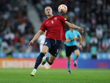 Erling Haaland, en un partido con Noruega Erling Haaland, en un partido con Noruega
