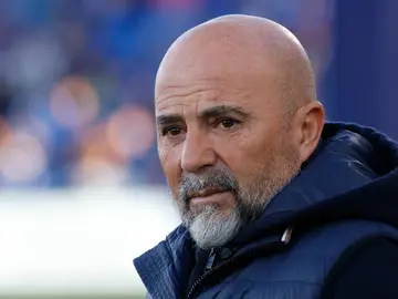 Jorge Sampaoli, en un partido con el Sevilla Jorge Sampaoli, en un partido con el Sevilla