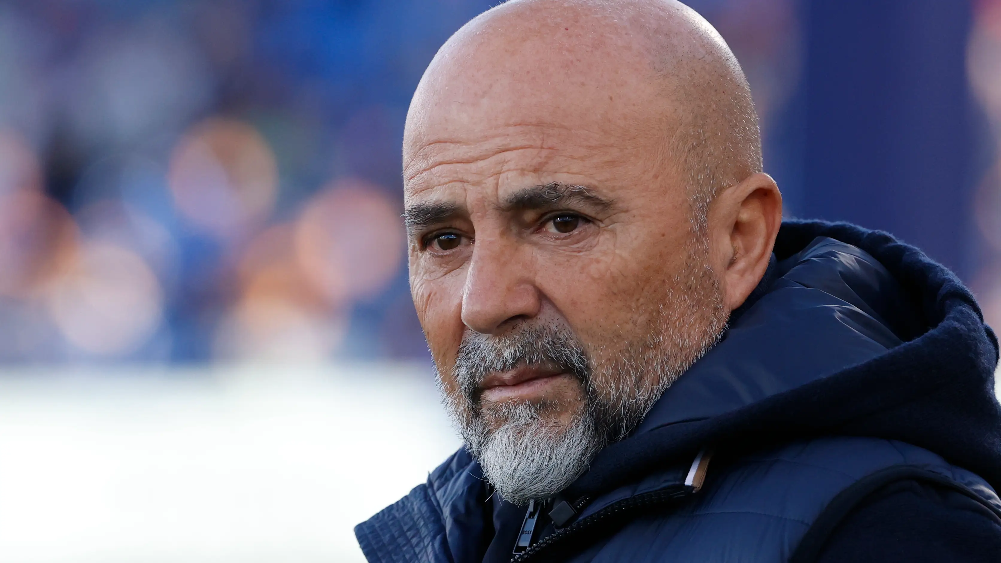 Jorge Sampaoli, en un partido con el Sevilla