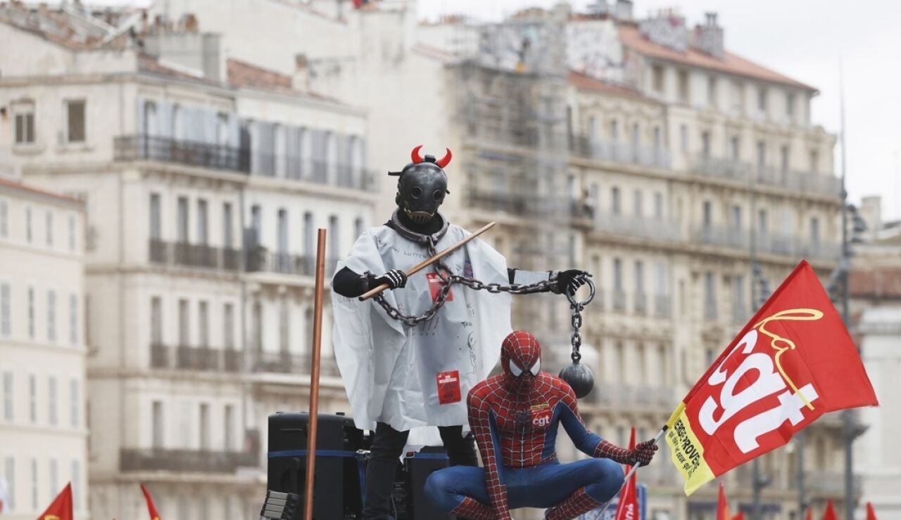 Noveno día de protestas en Francia