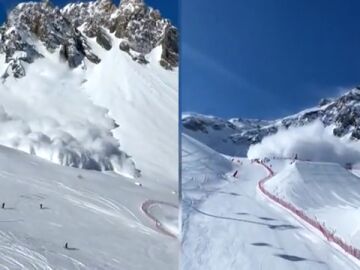 Dos avalanchas simultáneas sorprenden una competición con los mejores esquiadores del mundo
