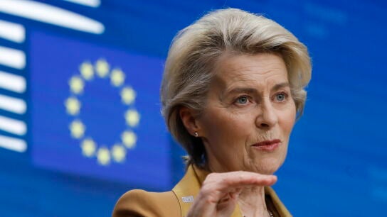 Ursula Von der Leyen, presidenta de la Comisi&oacute;n Europea. 