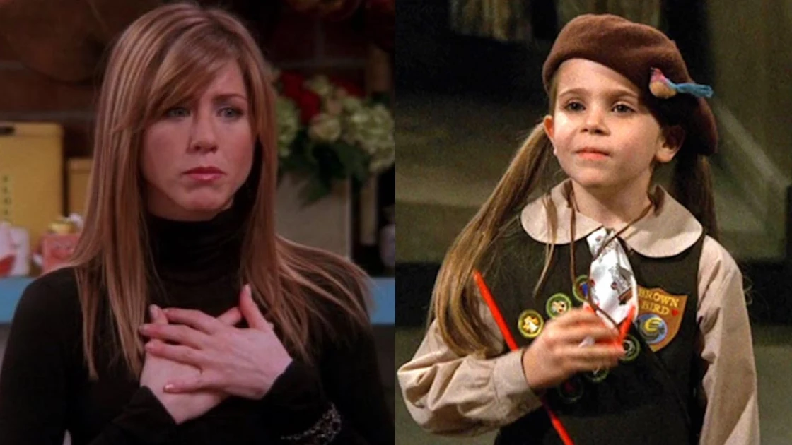 Jennifer Aniston y Mae Whitman en 'Friends'