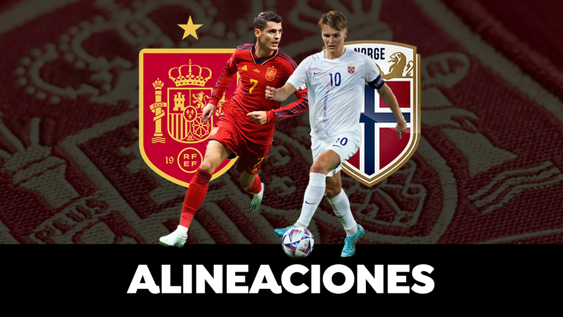 España - Noruega: posibles alineaciones del partido de clasificación de la Eurocopa 2024