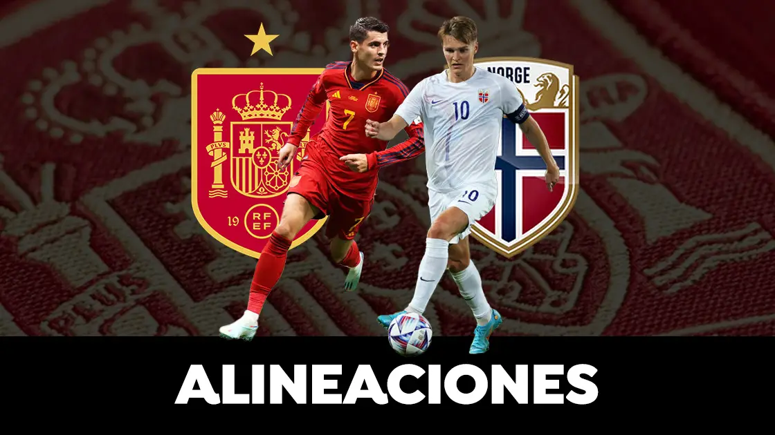 Espa&ntilde;a - Noruega: posibles alineaciones del partido de clasificaci&oacute;n de la Eurocopa 2024