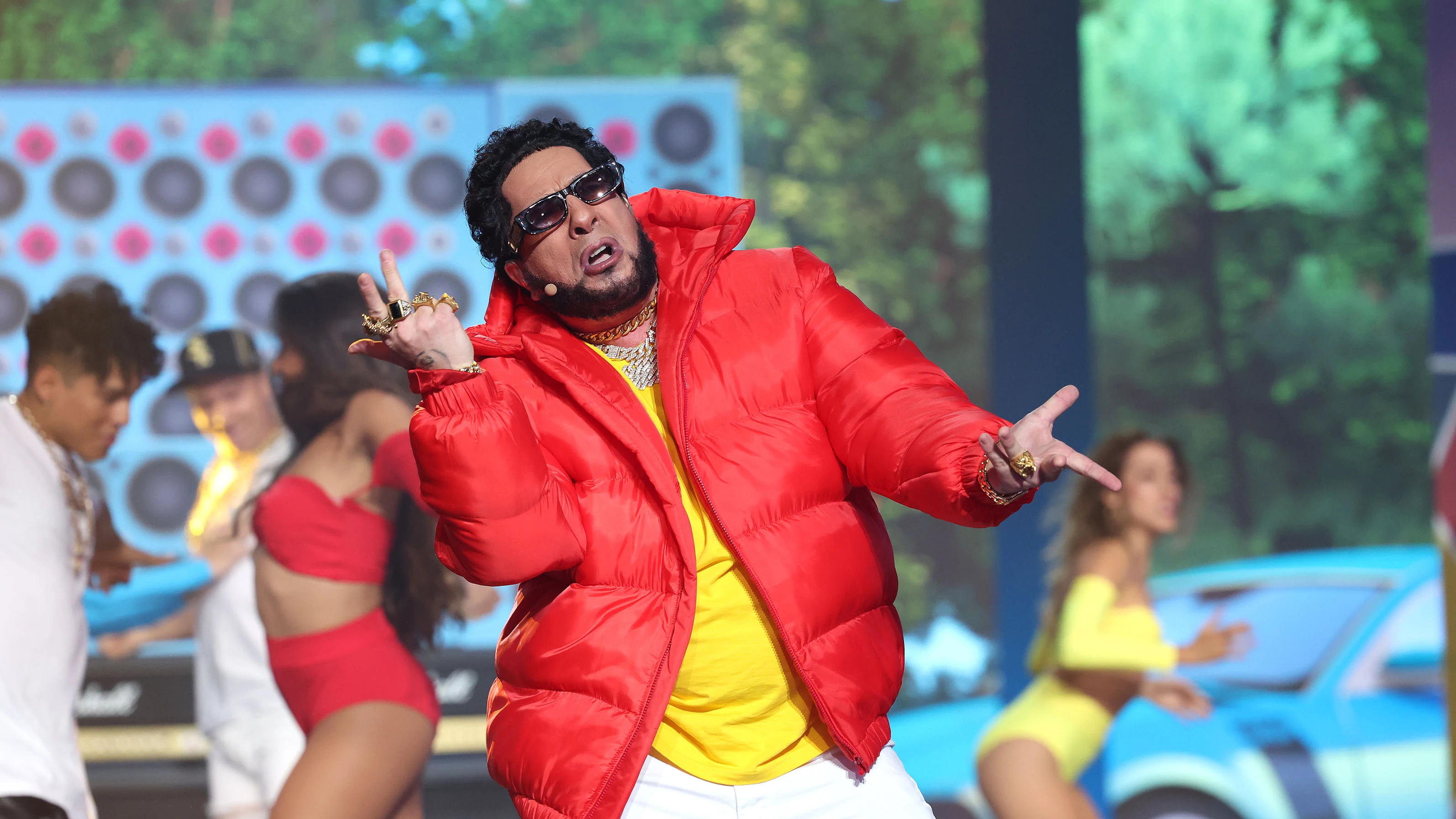 El ‘Feliz’ estreno de Agustín Jiménez como Chimbala: “¡Dame mambo!” El ‘Feliz’ estreno de Agustín Jiménez como Chimbala: “¡Dame mambo!”