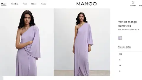 Vestido de invitada asimétrico Vestido de invitada asimétrico