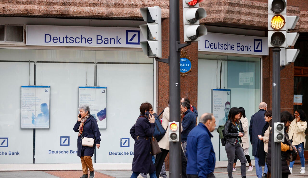 Una sucursal de Deutsche Bank en Bilbao