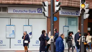 Una sucursal de Deutsche Bank en Bilbao