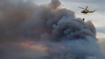 Helicóptero en incendio Castellón